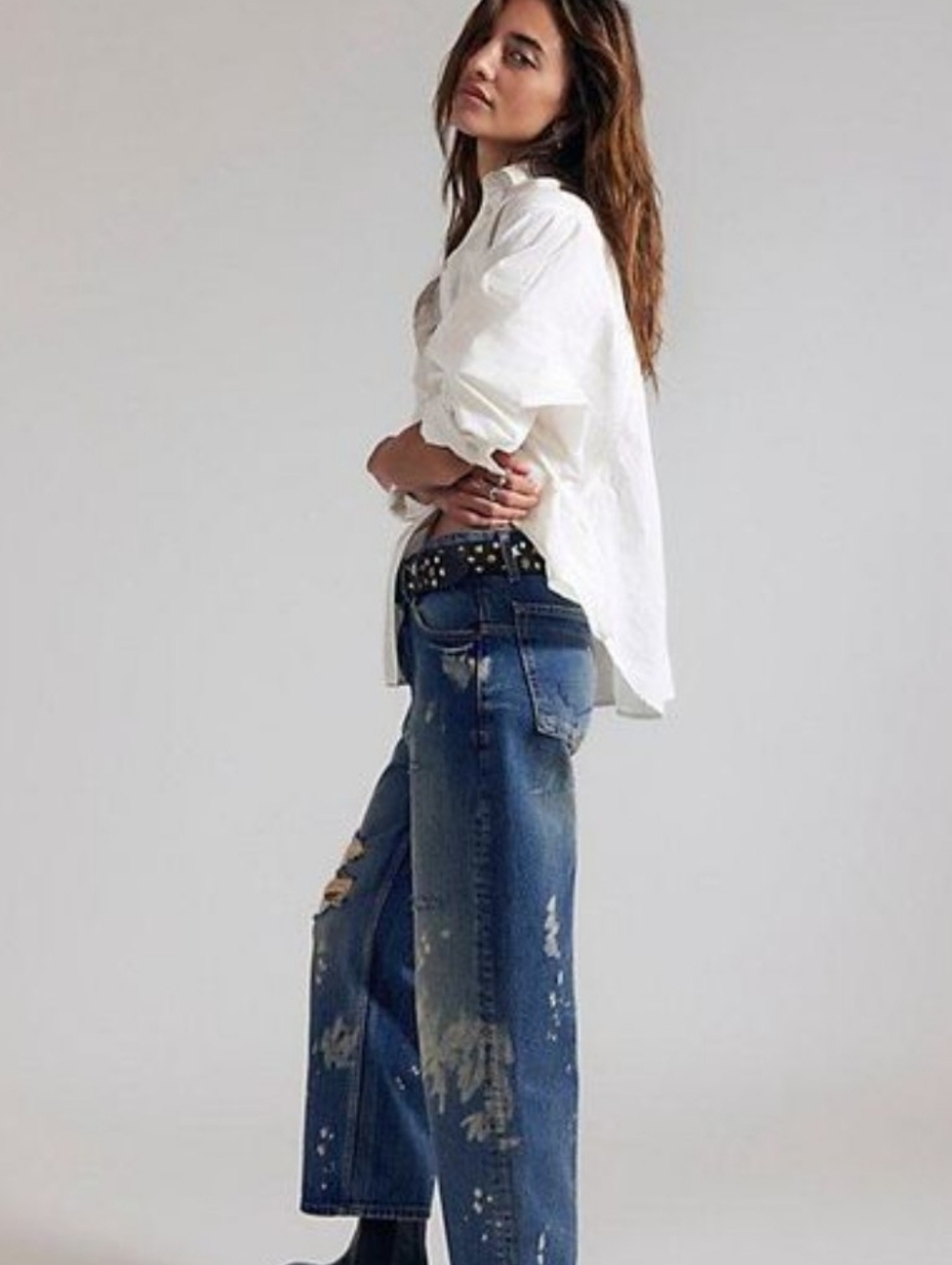 We The Free Deep Trance Boyfriend Jeans*30, NWT - Picture 4 of 6